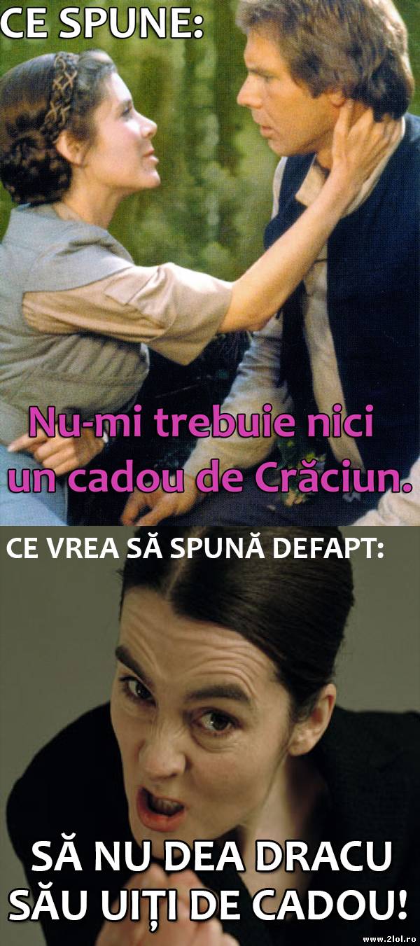 Femeile, în legătură cu cadoul de Crăciun | poze haioase