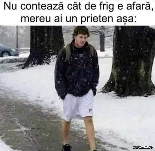 Nu conteaza cat este de frig afara | poze haioase