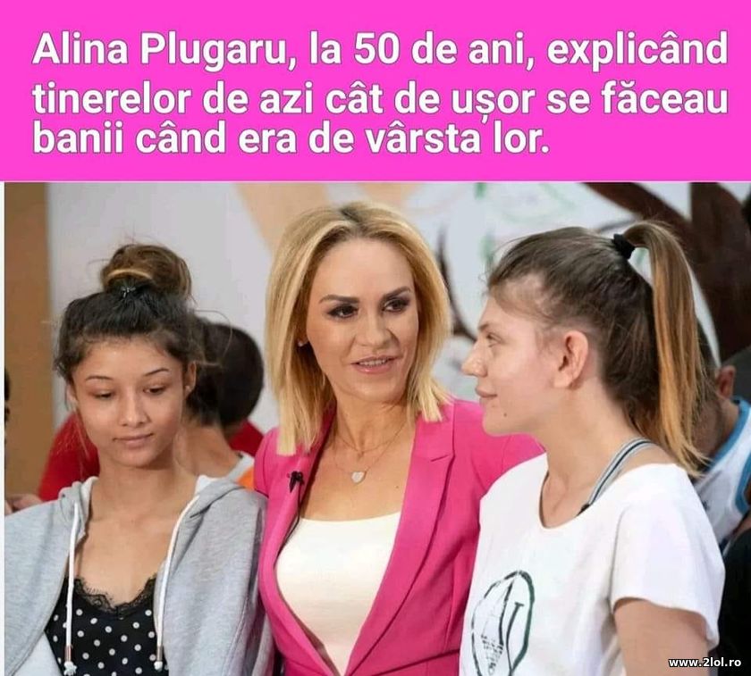 Alina Plugaru la 50 de ani, explicand | poze haioase