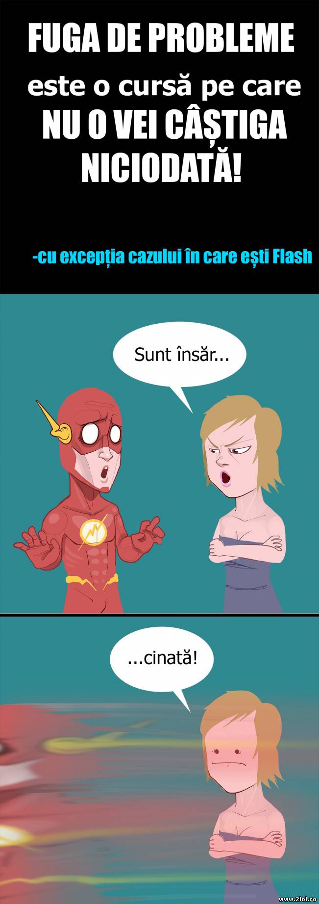 Fuga de probleme | poze haioase