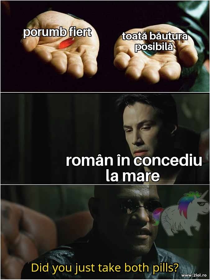 Porumb fiert sau toata bautura din lume | poze haioase