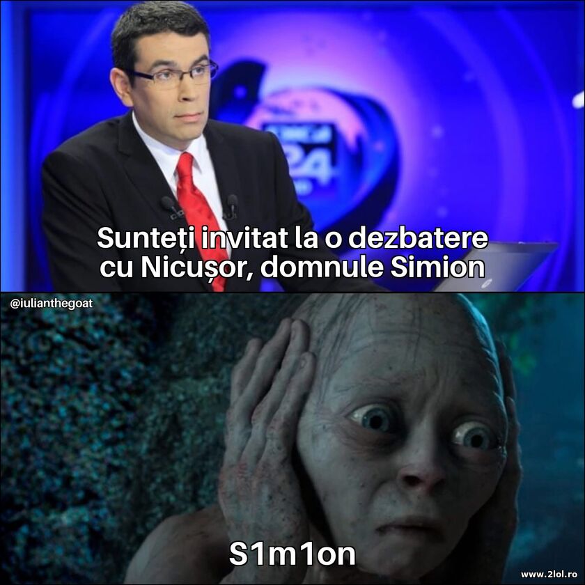 Sunteti invitat la o dezbatere cu Nicusor | poze haioase