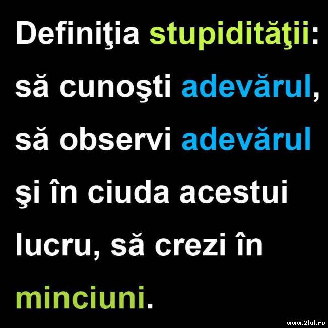 Definiția stupidității | poze haioase