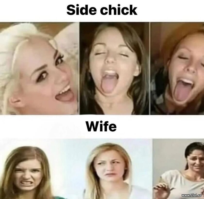Side chick and wife | poze haioase