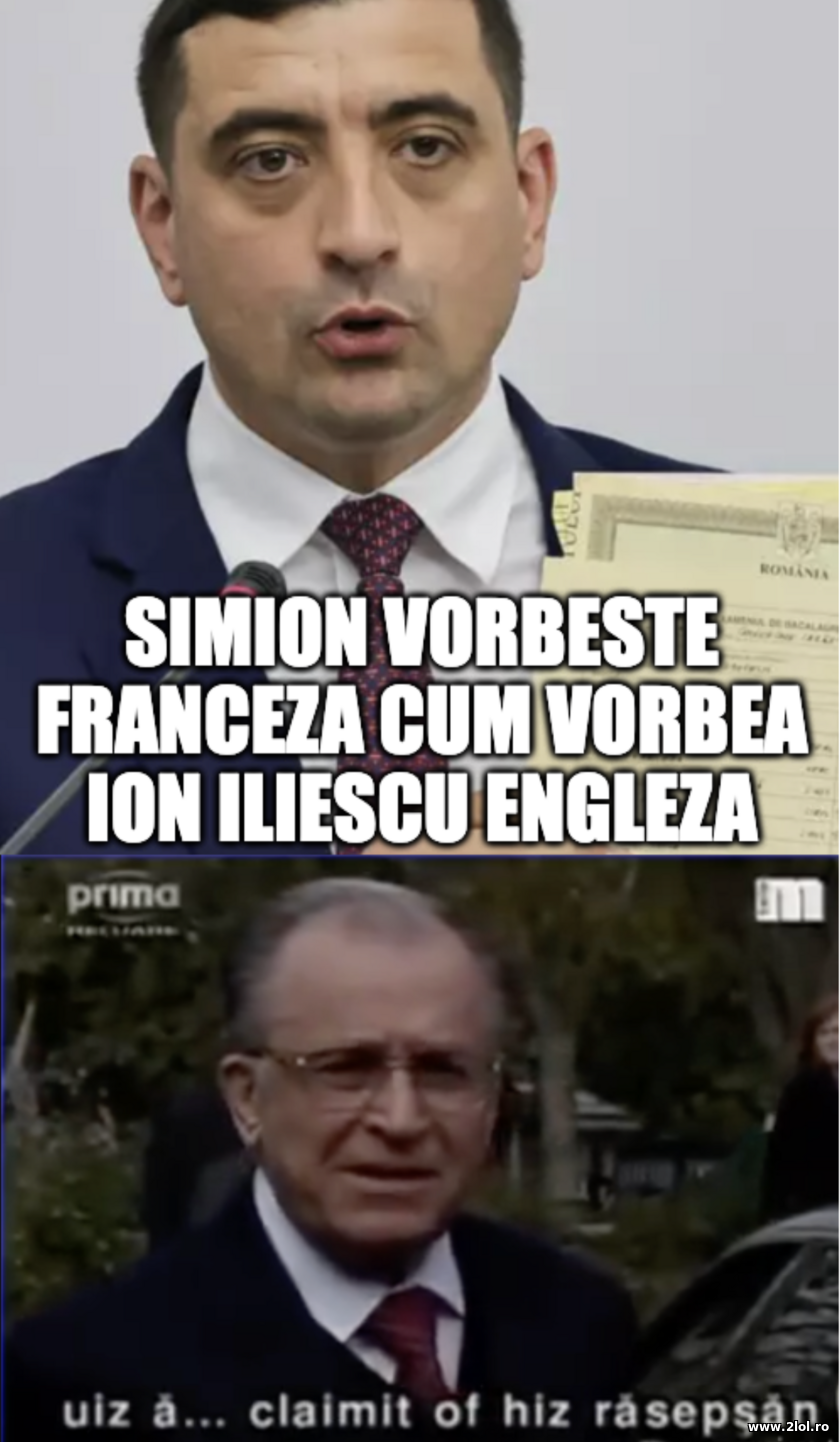 George Simion in franceza | poze haioase