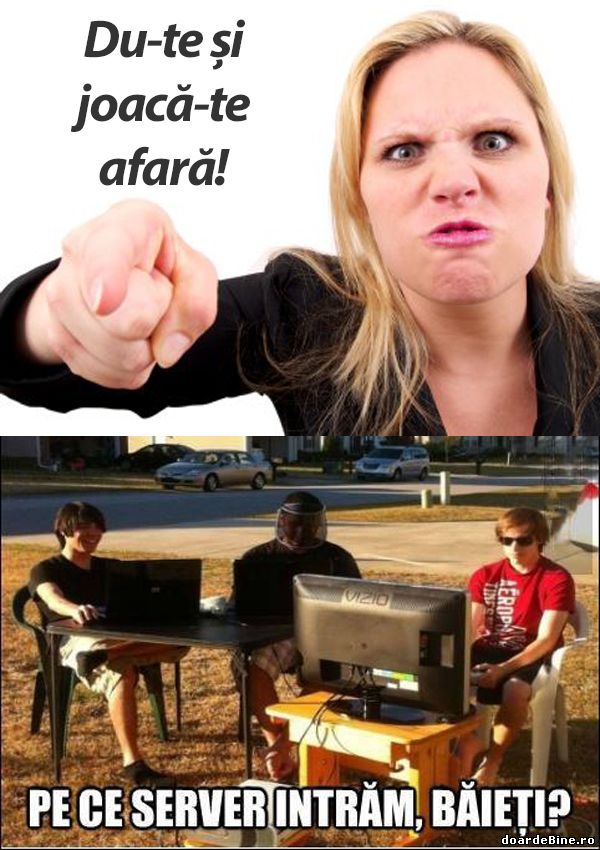 Du-te și joacă-te afară! | poze haioase