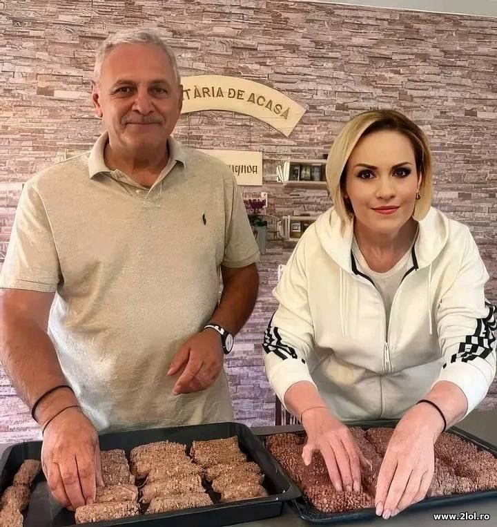 Liviu Dragnea si Gabriela Firea la gatit | poze haioase