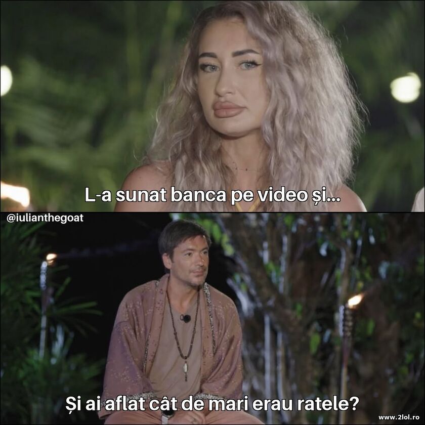 L-a sunat banca | poze haioase