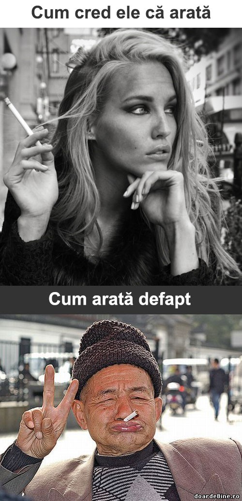 Fetele, atunci când fumează țigări | poze haioase