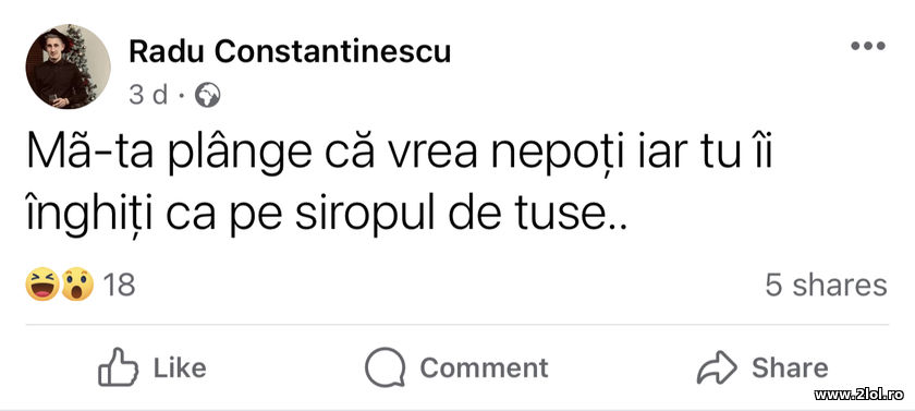 Ma-ta plange ca vrea nepoti iar tu ii inghiti ca | poze haioase