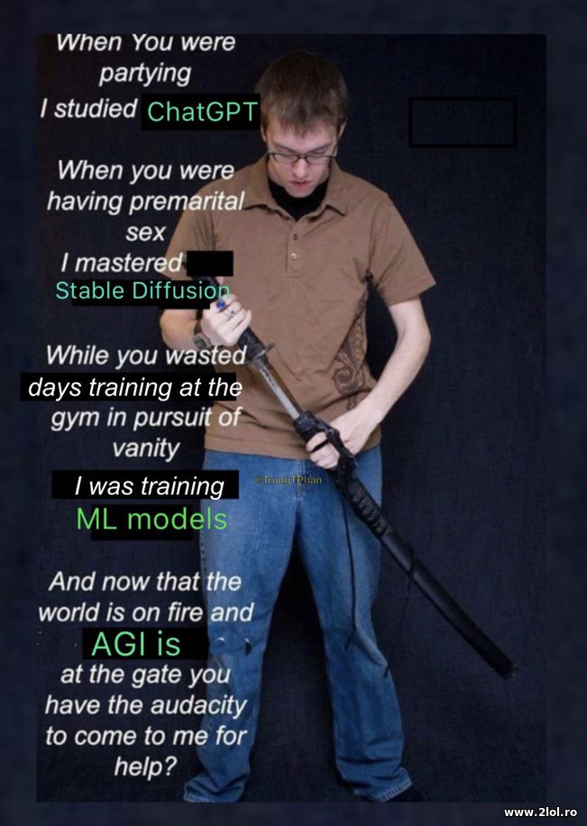 When you were partying - A.I | poze haioase