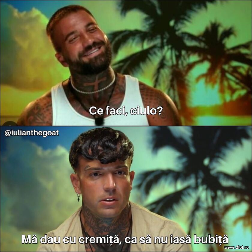 Ma dau cu cremita | poze haioase