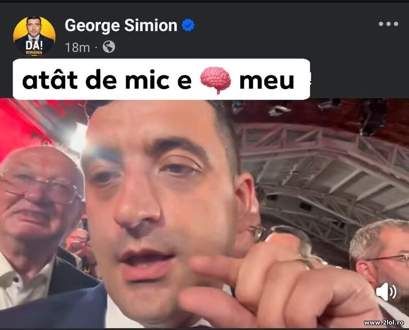 Creierul lui George Simion | poze haioase
