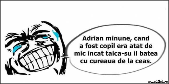 Adi Minune când a fost mic, a fost atât de mic | poze haioase