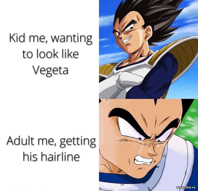 Kid me, wanting to look like Vegeta | poze haioase