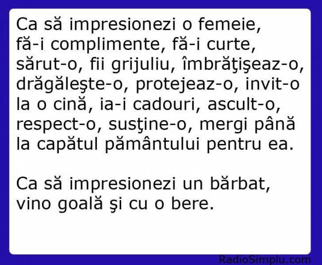Cum se impresionează femeile și bărbații | poze haioase