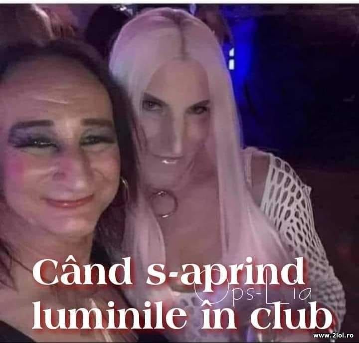 Cand s-aprind luminile in club | poze haioase