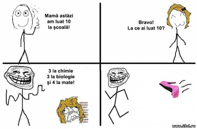 Mamă astăzi am luat 10 școală | poze haioase