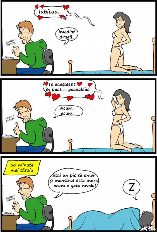 De ce detestă fetele jocurile de pe calculator | poze haioase