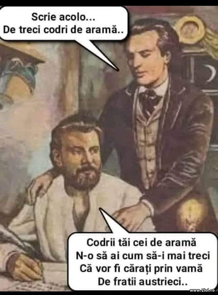 Scrie acolo de treci codri de arama | poze haioase