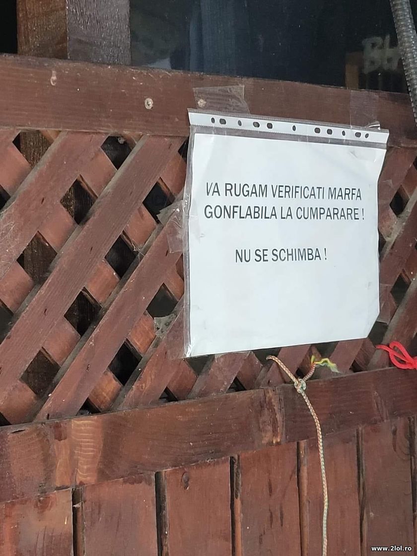 Verificati marfa gonflabila | poze haioase