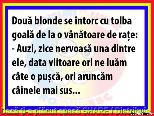 Blondele la vânat de rațe | poze haioase