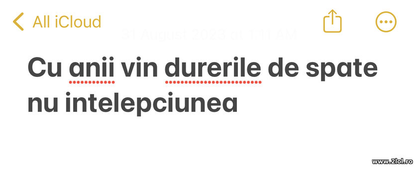 Cu anii vin durerile de spate nu intelepciunea | poze haioase