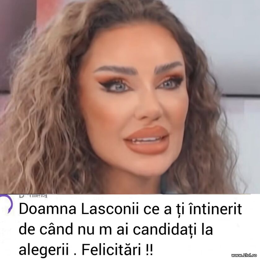 Ce a intinerit doama Lasconi | poze haioase
