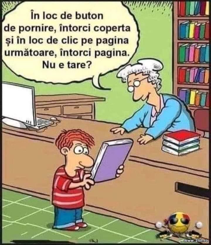 Cartile in comparatie cu calculatoarele | poze haioase