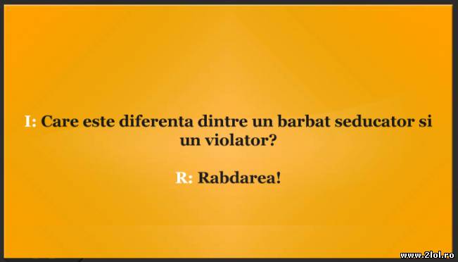 Diferenţa dintre un seducător si un violator | poze haioase