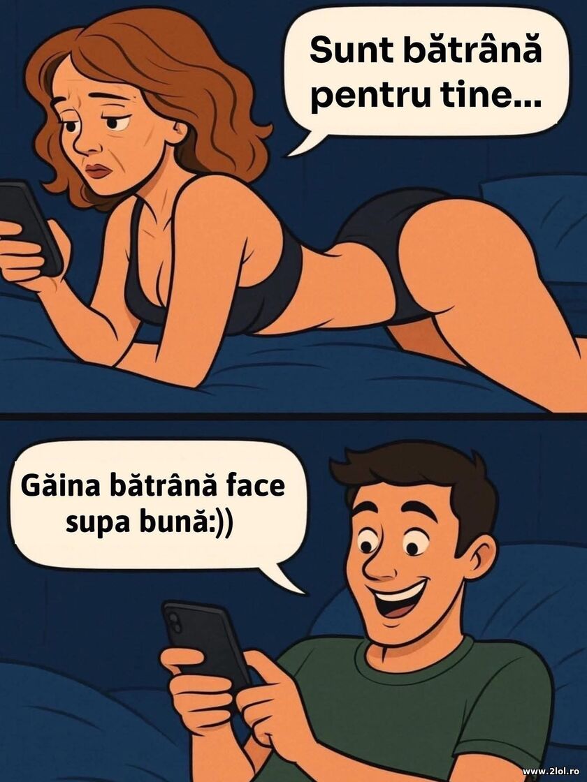 Sunt batrana pentru tine | poze haioase