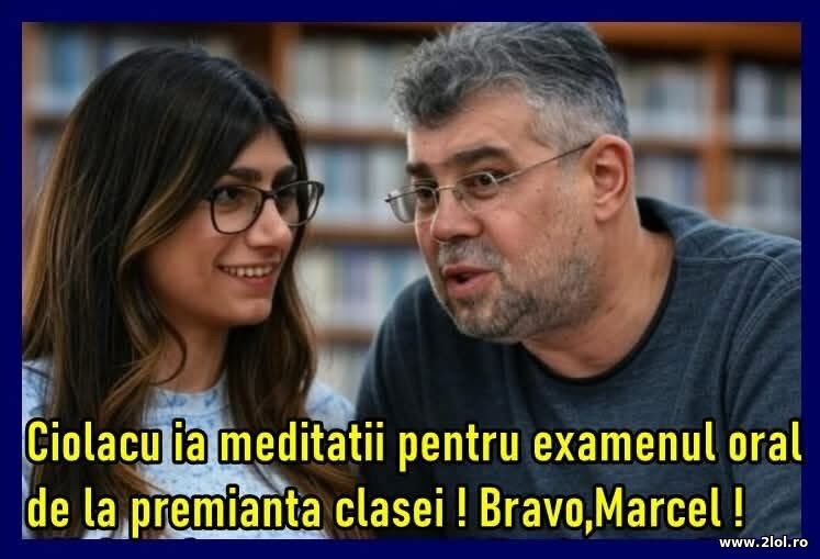 Ciolacu ia meditatii | poze haioase