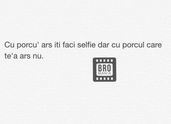 Cu porcu ars îţi faci selfie | poze haioase