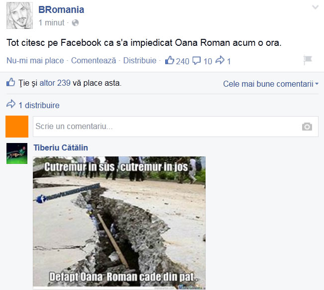 Măi Oana, ţie nu ţi-e milă de noi?(cutremur) | poze haioase